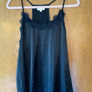 Silk and lace tank